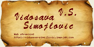 Vidosava Simojlović vizit kartica